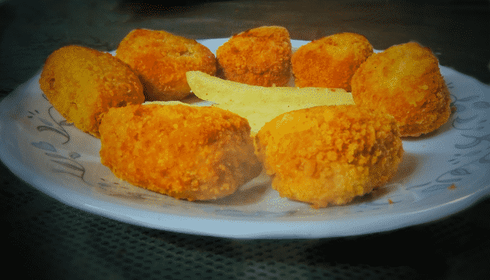 Foto: Nuggets de Frango com Crosta de Batata Doce